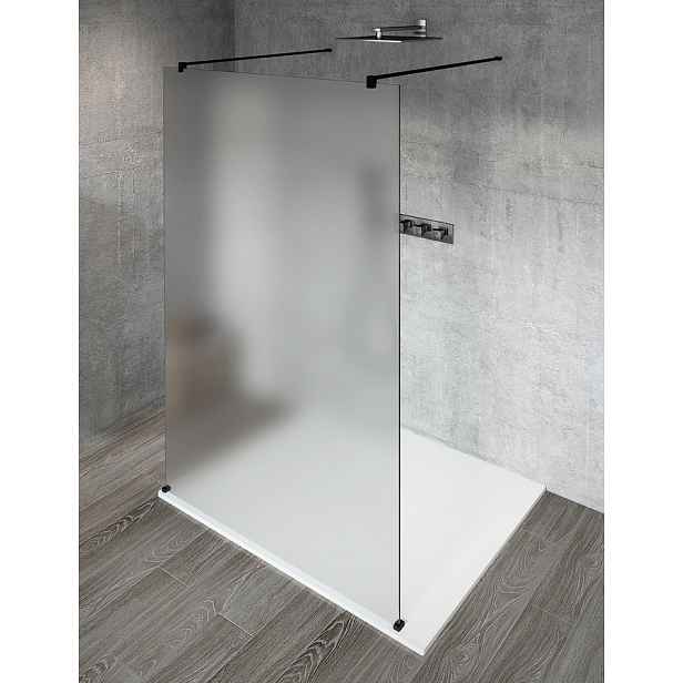 Gelco VARIO BLACK jednodílná sprchová zástěna do prostoru, matné sklo, 900 mm