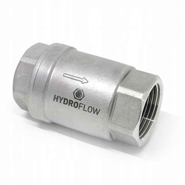 Jednoduchý zpětný ventil Gw 1 1/4" (5/4") SS316 Po 0,1 bar hydraulický nerezový