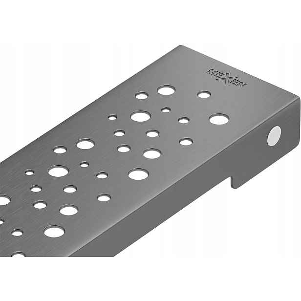 Mexen Flat M12 krycí rošt pro lineární odtok 60 cm, broušená gun gray (tmavě šedá)