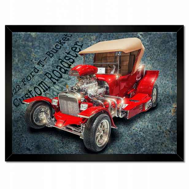 Plakáty v rámu 40x30 1922 Ford-T Bucket Custom