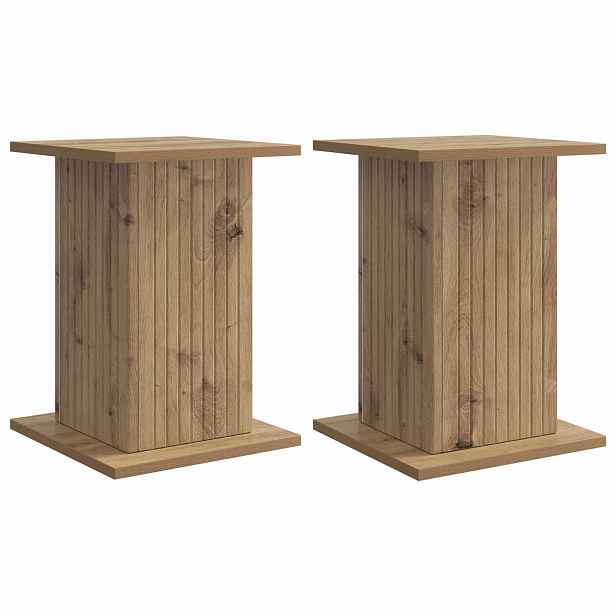 vidaXL Stojan na rostliny 2 ks Dub artisan 30,5 x 30 x 43 cm