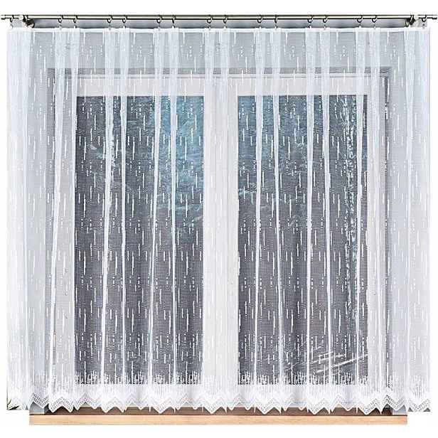 Záclona Vzor 000146 400x160 cm rovná (hotová) s lemováním