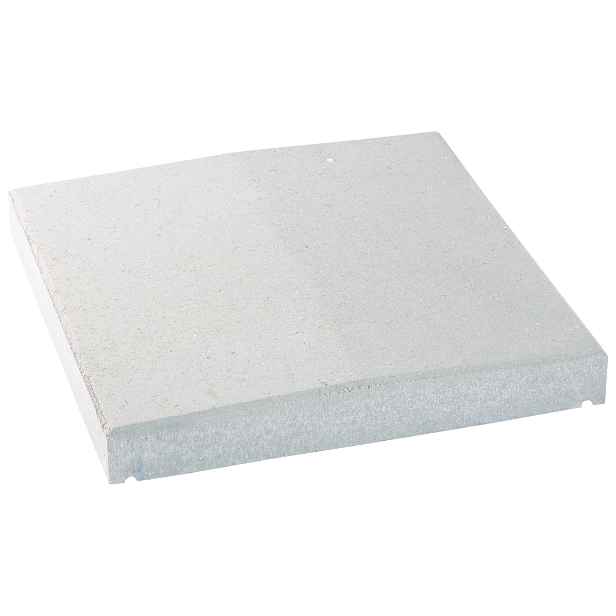 Deska zákrytová BEST V sedlová pro sloupky bílá 500×500×70 mm