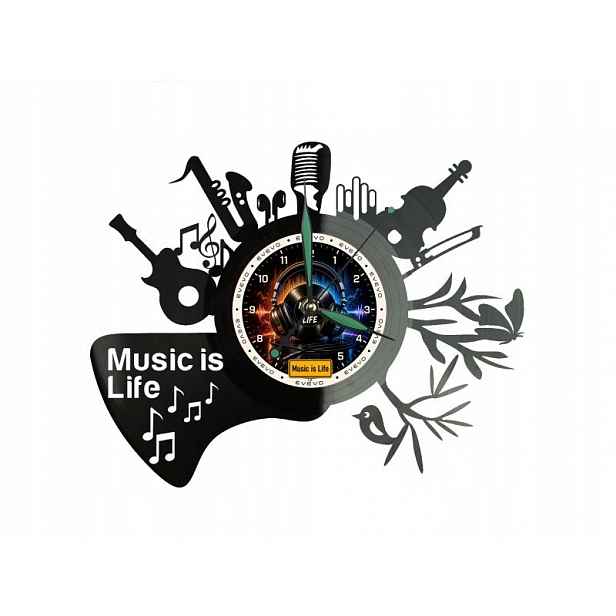 Music is Life Dárek pro milovníka originální Nástěnná Dekorace z desky