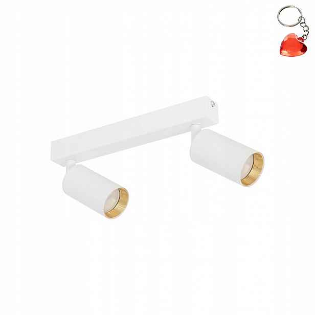 Spot bodový reflektor Amis Bílý Kov Pohyblivý 2xGU10 10W Tk Lighting