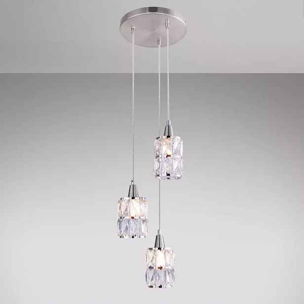 Svítidlo 15760-3 CHROM KRYSTALY LW3