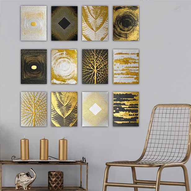 Dekorativní obraz z MDF (12 kusů) 12MDF37YS