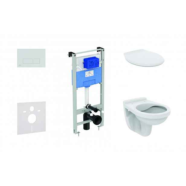 Ideal Standard ProSys - Set předstěnové instalace, klozet Alpha se sedátkem, tlačítko Oleas M2, chrom ProSys120M SP33