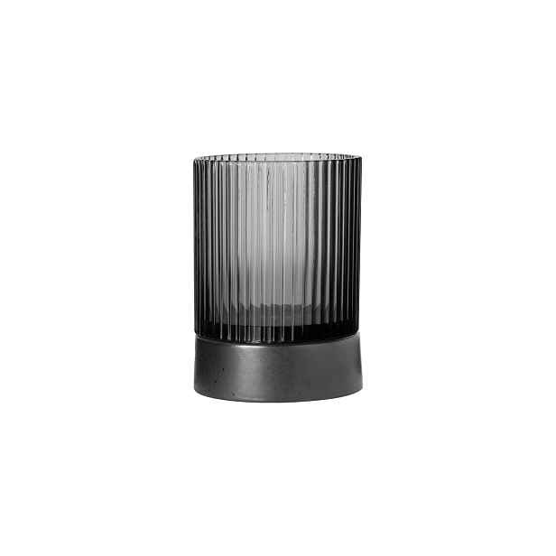 Skleněný svícen na čajovou svíčku 9,6 cm CANDLE HOLDER ASA Selection - šedý