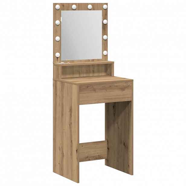 vidaXL Kosmetický stůl Artisanový dub 50 x 41 x 135 cm