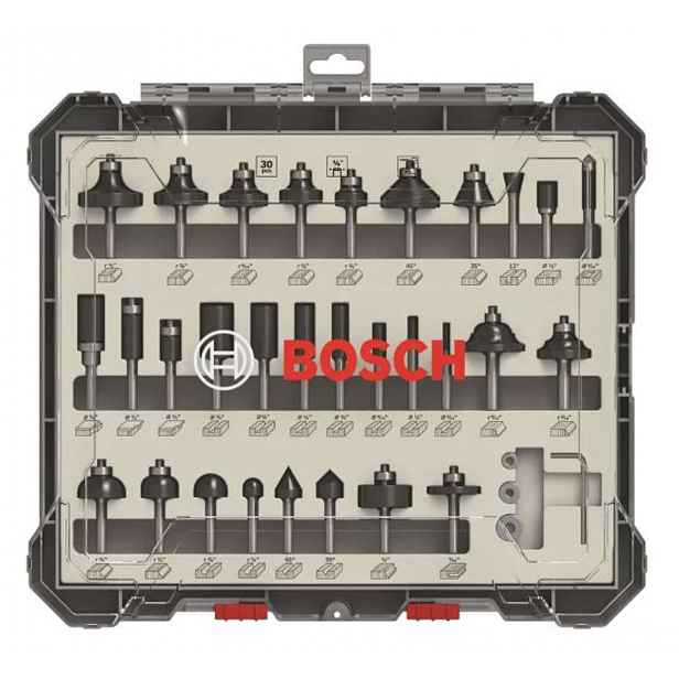 Bosch - 30dílná sada frézovacích bitů 2607017476