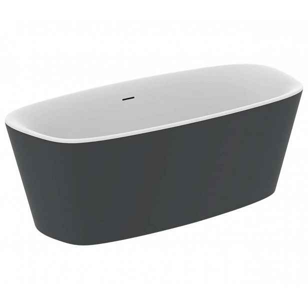 Ideal Standard Dea - Volně stojící vana 180x80 cm, matná bílá/matná černá K8721V3