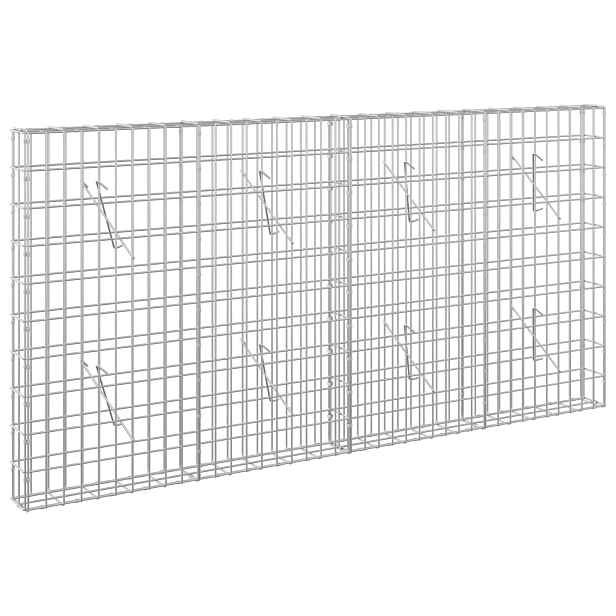 vidaXL Gabion s drátem 5 mm a síťkou 5x10 cm 200x10x100 cm