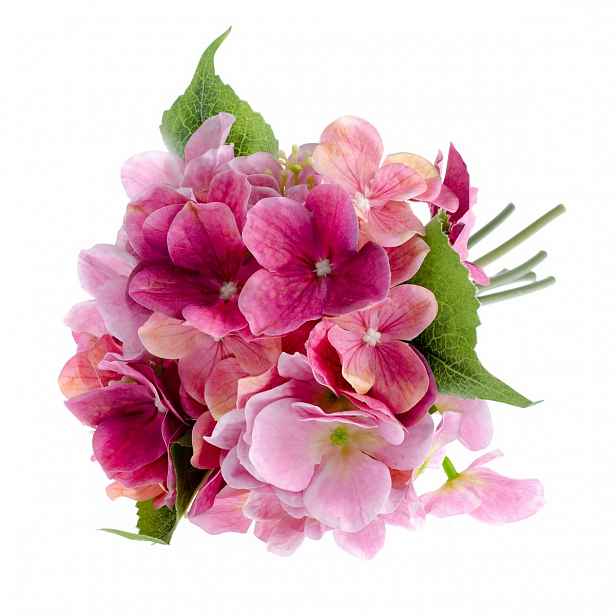 Růžová umělá květina ve stylu hortenzie Dakls
