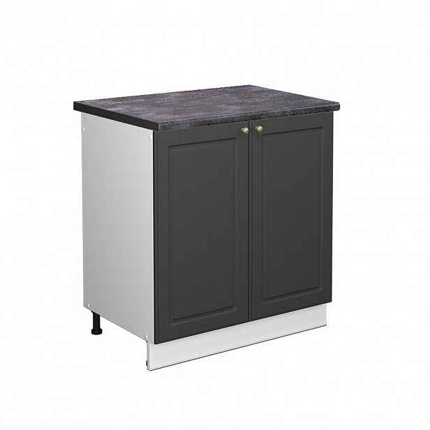Vicco SKŘÍŇKA POD DŘEZ Fame-Line Anthrazit-Gold Landhaus 80 cm , PD Antracit