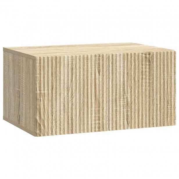 vidaXL Nástěnná TV skříň 59,5 x 41 x 30 cm Dub sonoma Kompozitní dřevo