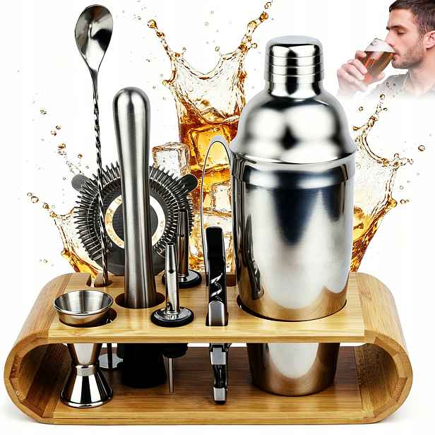 Barmanský Set 10V1 Šejkr Na Koktejly Exkluzivní Sada