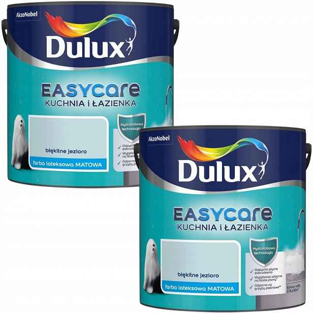 Set Dulux Easycare 2x2,5L Barva Kuchyně&koupelna Modré Jezero 5L Mat