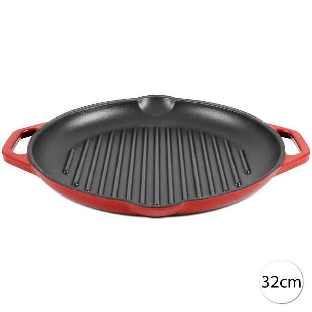 Zurrichberg ZB/2046 Litinová pánev, grilovací pánev DELUXE 32cm