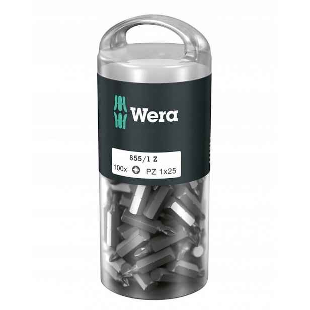 Bit, Křížový Hrot PZ2 X 25 MM, 100 Kusů 855/1 Z 05072444001 Wera
