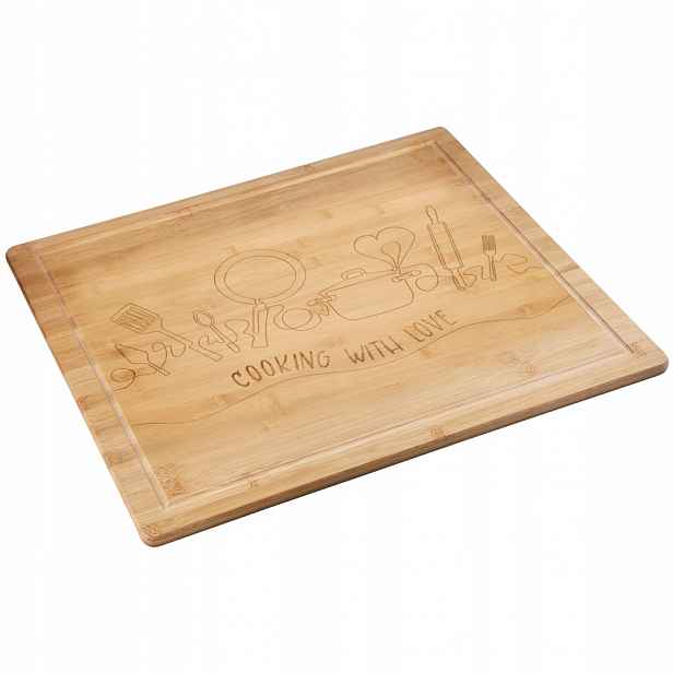 Ochranná Deska Na Sporák Z Bambusu 56 x 50 CM Do Kuchyně Fsc