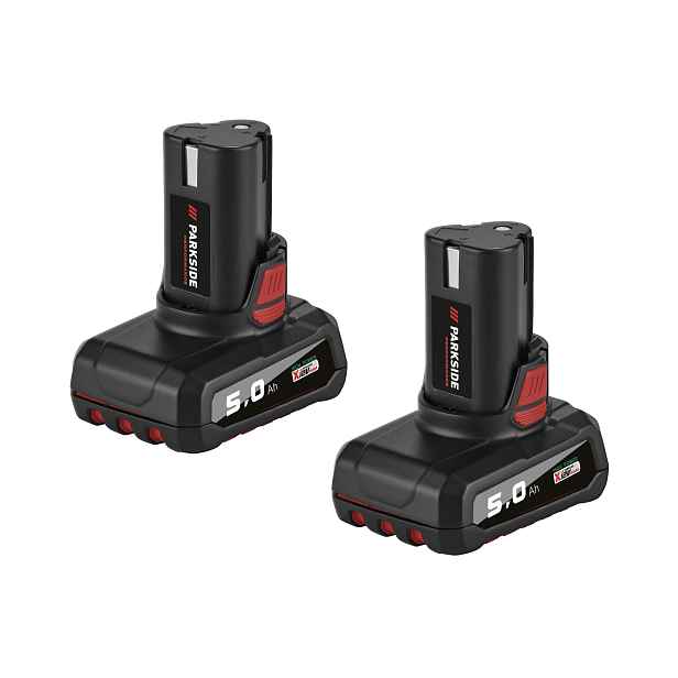 Parkside Performance® Sada akumulátorů 5 Ah Papk 12 5.0 B2, 2dílná
