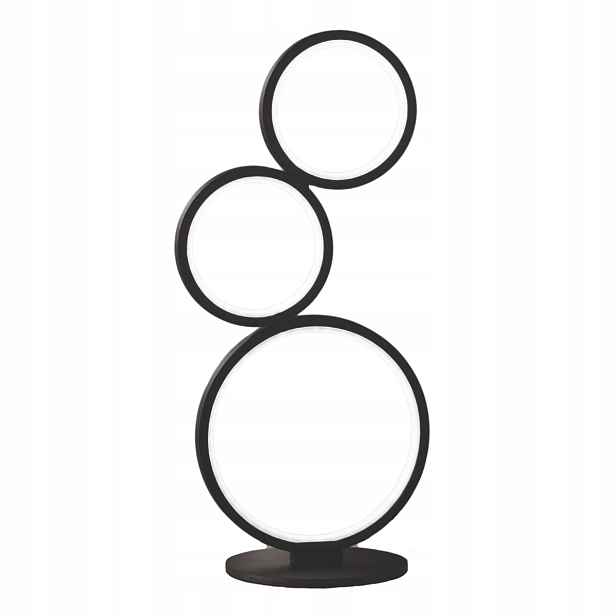 Stolní lampa Rondo kroužky černá Trio