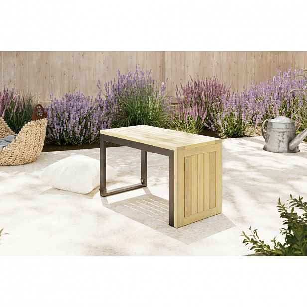 Ambia Garden ZAHRADNÍ STOLEK, dřevo, kov, 35/71/41 cm