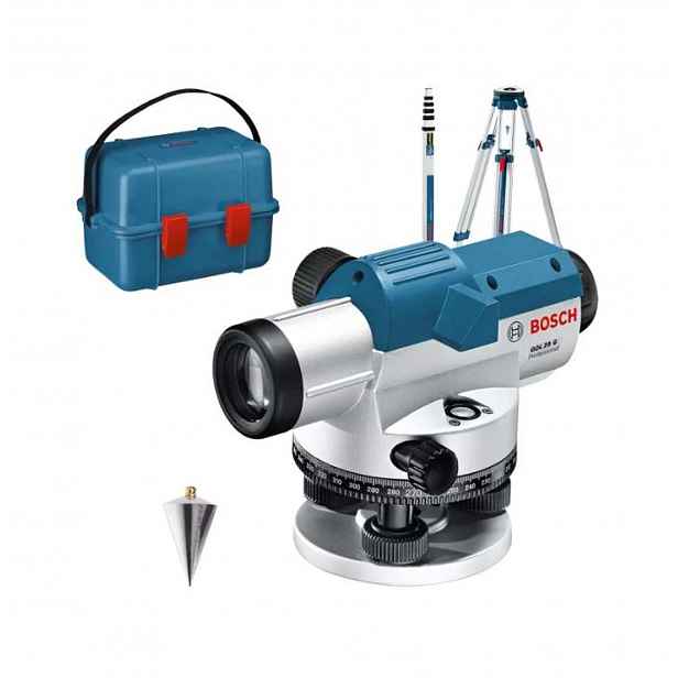 Bosch - Optický nivelační přístroj, dosah 60 m, s příslušenstvím 0601068403
