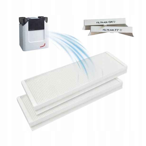Filtry G4 F7 Zehnder Comfoair 350 450 600 Q Aeris Next Komplet bez alergií