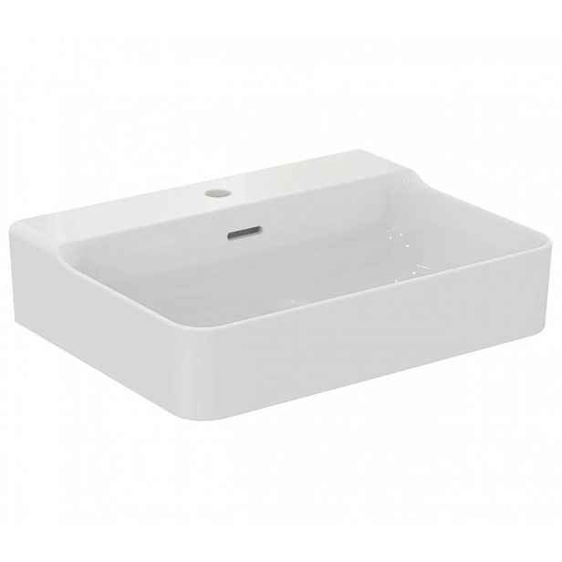 Ideal Standard Conca Ceram - Umyvadlo 60x45 cm, s přepadem, otvor pro baterii, bílá T369101