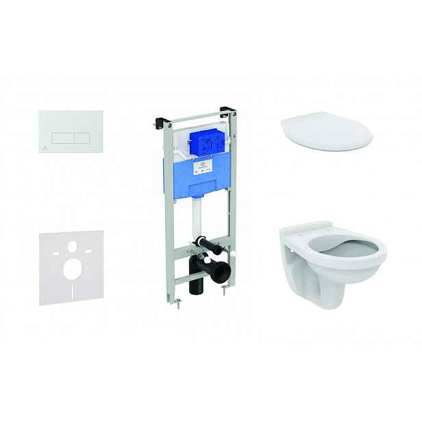 Ideal Standard ProSys - Set předstěnové instalace, klozet Alpha se sedátkem, tlačítko Oleas M2, chrom mat ProSys120M SP32
