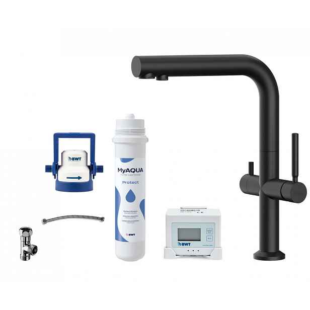 kielle Wimeo - Dřezová baterie včetně filtrace, matná černá 10525SFI174