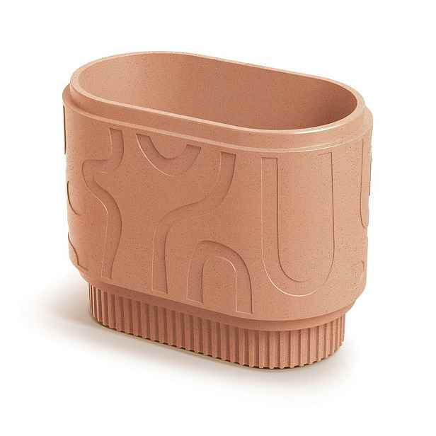 Prosperplast Plastový květináč FOLKAS ROUNDOS CASE terakota, varianta 80 cm