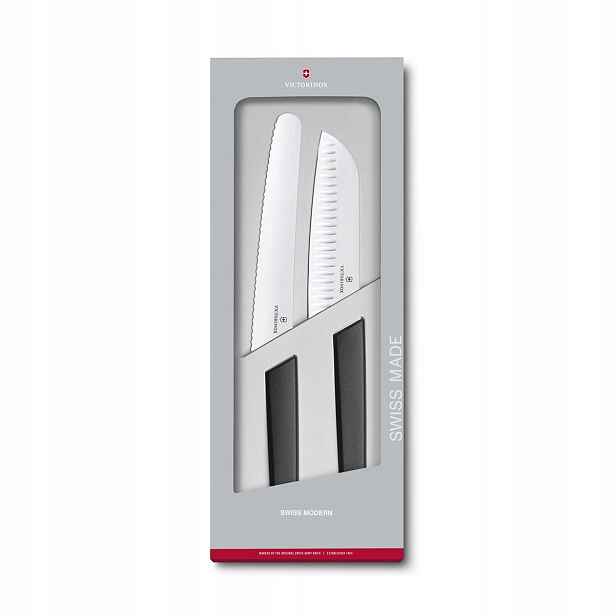 Victorinox Swiss Modern 2 nože santoku 17 cm a na chléb 22 cm 6.9093.22 g