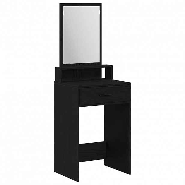 vidaXL Kosmetický stůl Černý dub 50 x 41 x 140 cm Kompozitní dřevo