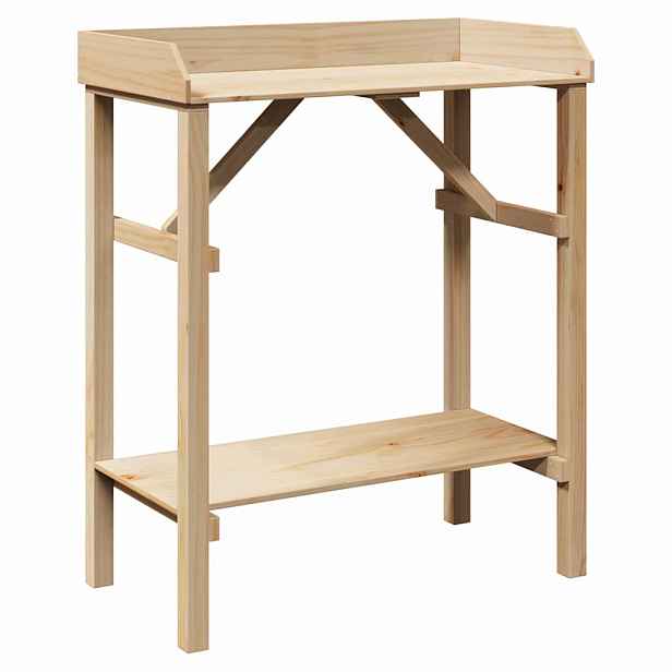 vidaXL Stolek na přesazování Přírodní 75 x 40 x 90 cm