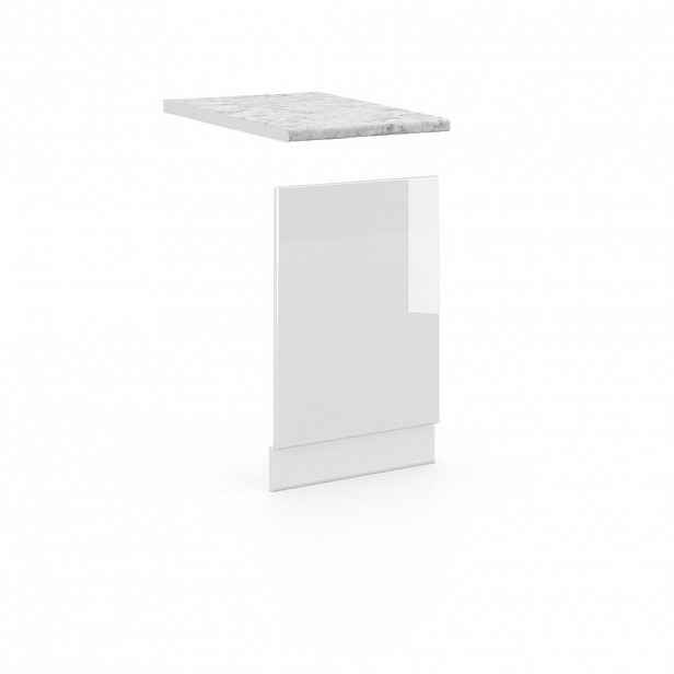 Vicco PŘEDNÍ PANEL Fame-Line Bílá vysoký lesk 45 cm , PD Mramor