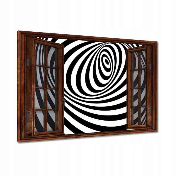Obrazy 90x60 Abstrackja černobílá