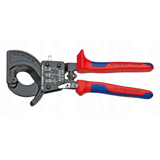 Knipex Nůžky Na Stříhání Kabelů A Vodičů Do 32 mm Západkové KX9531250