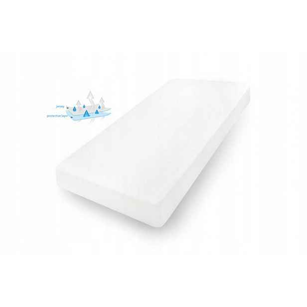 prostěradlo nepromokavé 160x200 bílé jersey