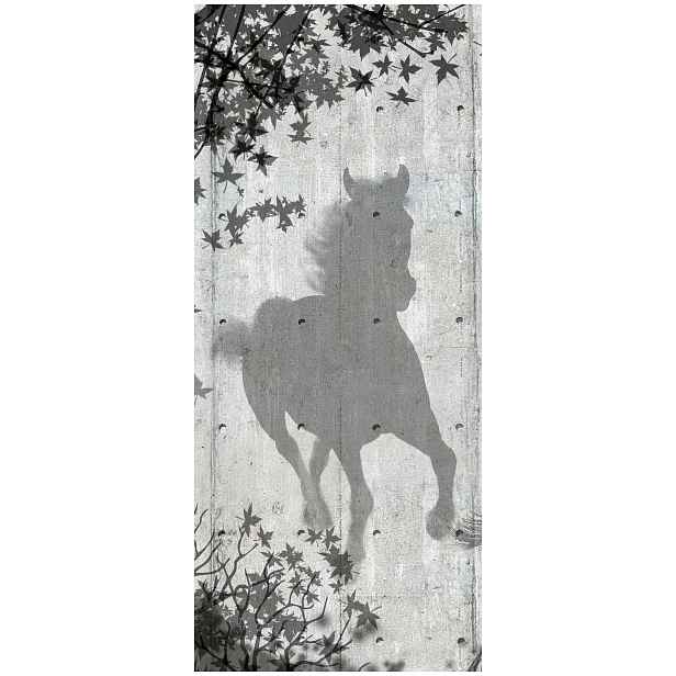 Samolepka Fototapeta Kůň minimalismus a grafika v moderním stylu 91x211