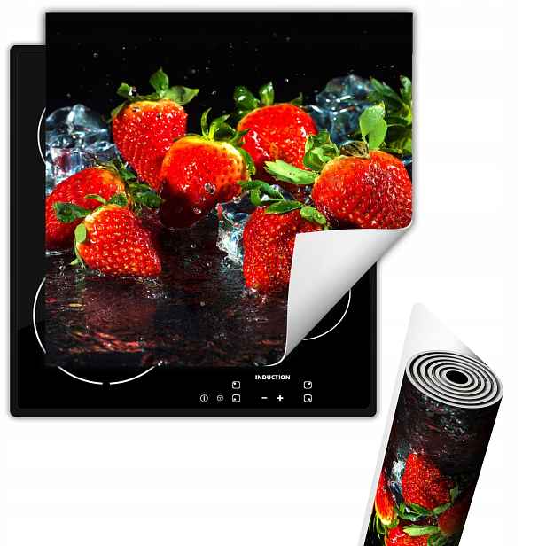Vinylová Ochranná Podložka Na Indukční Desku 50x52 Černá jahody