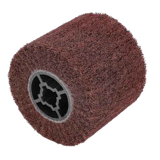 Válcový brusný kotouč Kartáč pro saténovač 120x100 mm K80, dřevo, kov