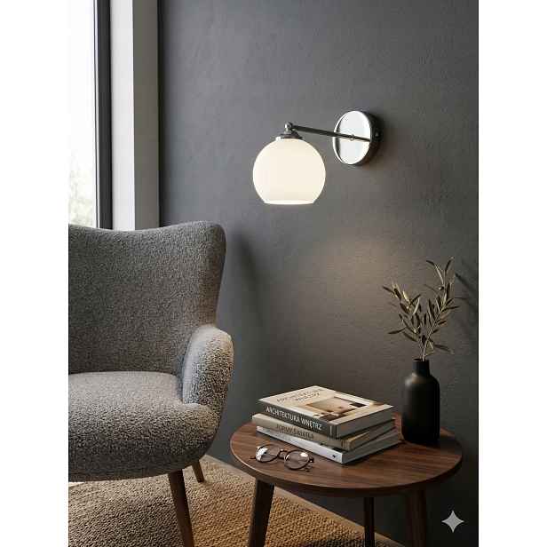 Euro-Lamp Nástěnné svítidlo Uno Chrom Stínidlo Bílá kulička 1X60W Výrobce