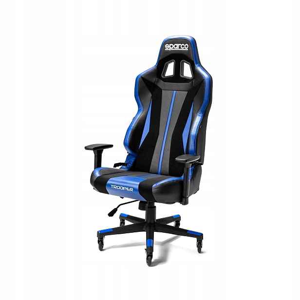 Kancelářská židle Sparco Trooper černá/modrá