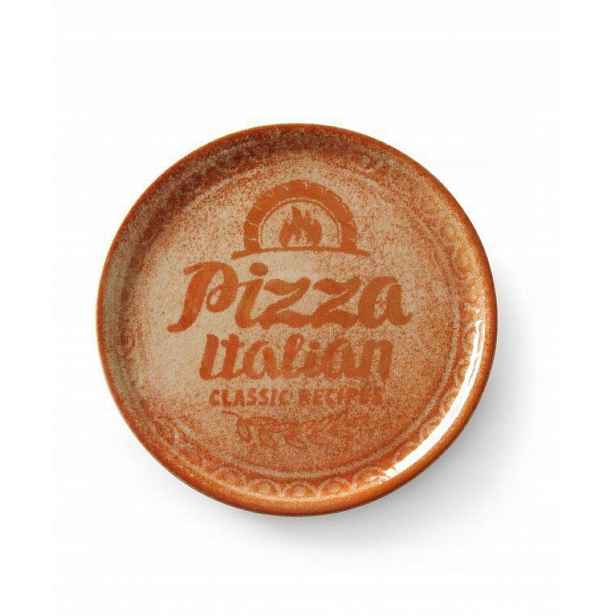 Talíř na pizzu porcelánový Recipe Collection Brick Red 31 cm 6 ks