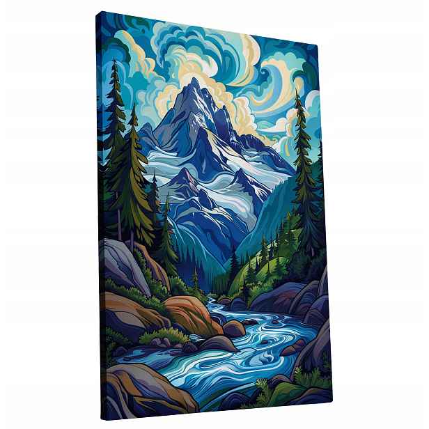 Obraz na plátně Malebná horská krajina do domu obývacího pokoje 80x120