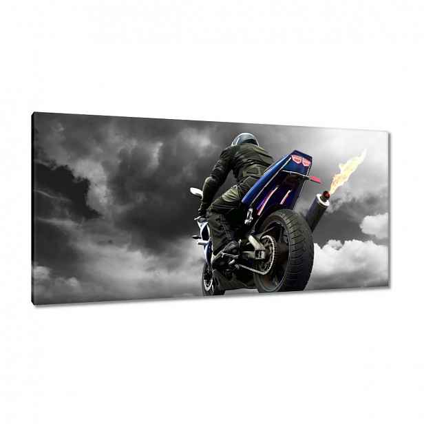 Obrazy 115x55 Modrý závodník Motor