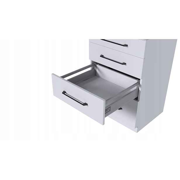 Šuplík Rejs Comfort Box Plus H135 Střední L550 Šedá S Tlumením Dovírání Výsuv